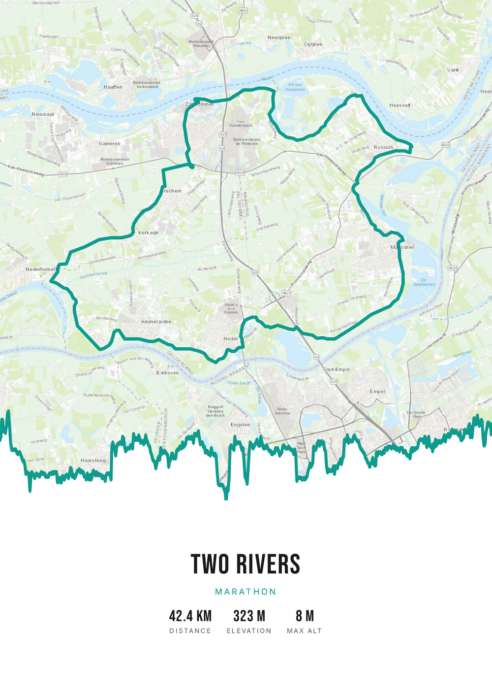 Two Rivers — Wit · Teal